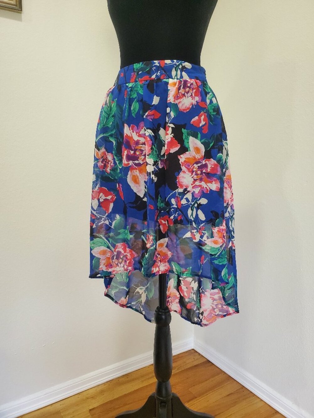 Forever 21 Floral High-Low Skirt
